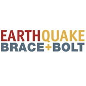 Earthquake Brace and Bolt logo