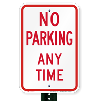 No parking anytime