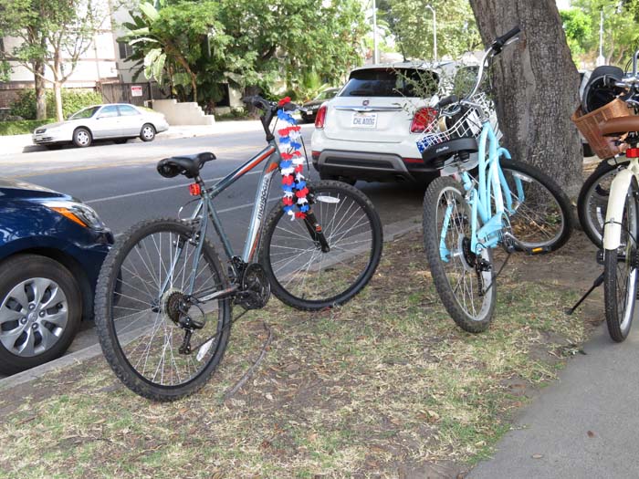 Bikes at pancake breakfast