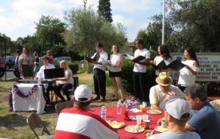 Serenade at pancake breakfast
