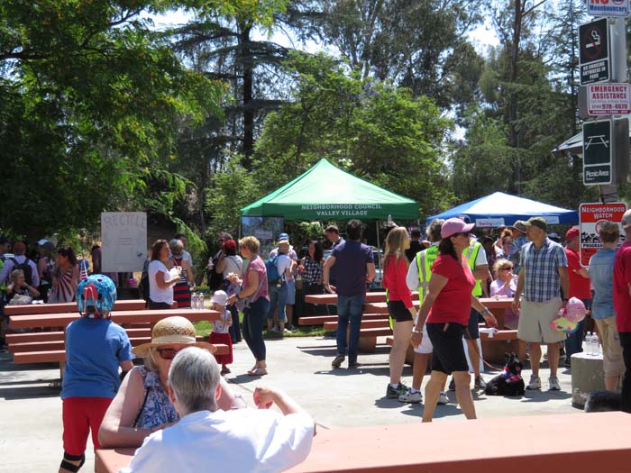 NCVV easy up at July 4 in the park