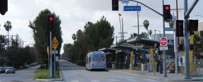 Laurel Canyon and Chandler Orange Line Stop