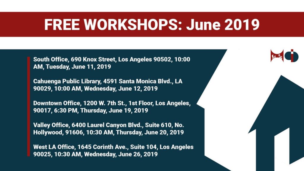 FREE Workshops for Tenants