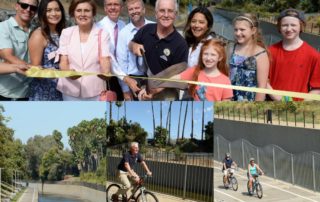 Riverfront bike path