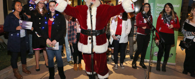 Santa at Light Up Valley Village