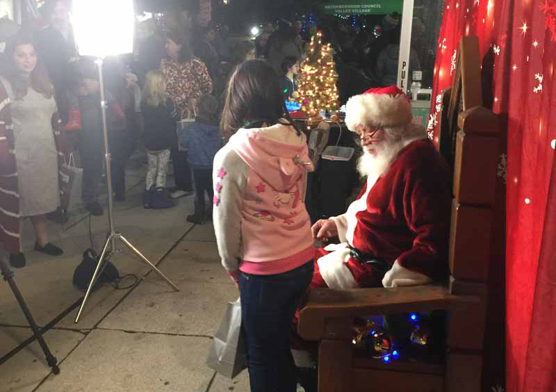 Santa at Light Up Valley Village
