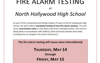 fire alarm notice