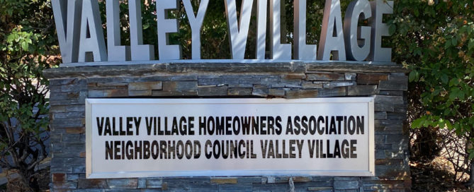Valley Village Sign