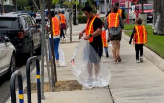 Shine LA Sep 27, 2025 Volunteers picking up trash