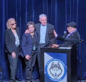 NCVV Suzanne Lewis, Alice Hart and Tony Braswell with Scott Schmerelson