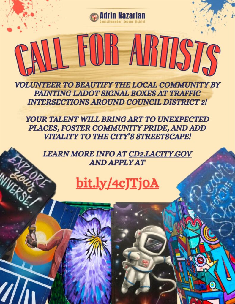 Call for artist to volunteer to paint murals