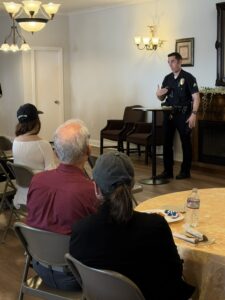 LAPD Officer Delbar speaking