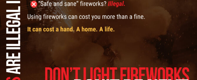 Don't be next to be injured by fireworks