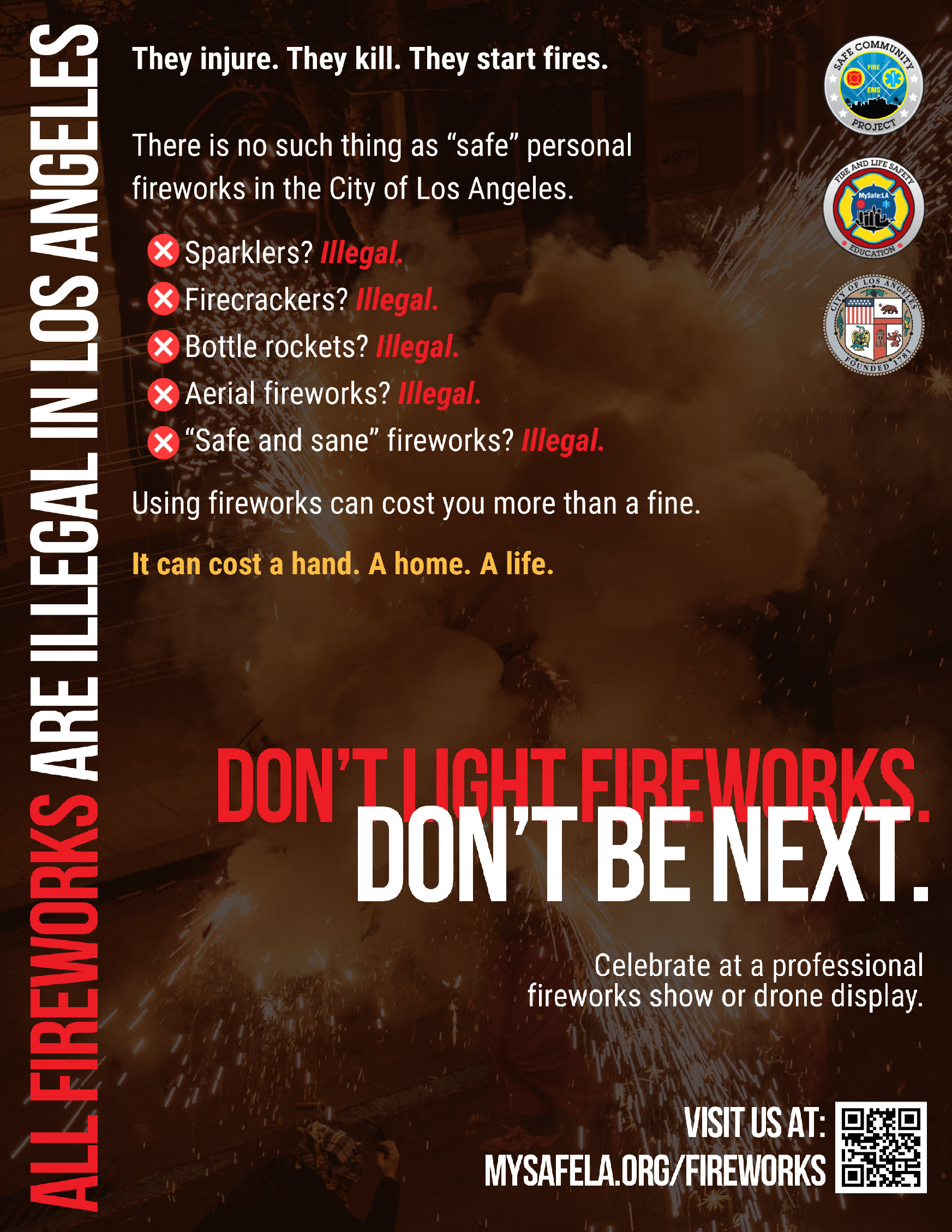 2026 dont be next Don't be next to be injured by fireworks