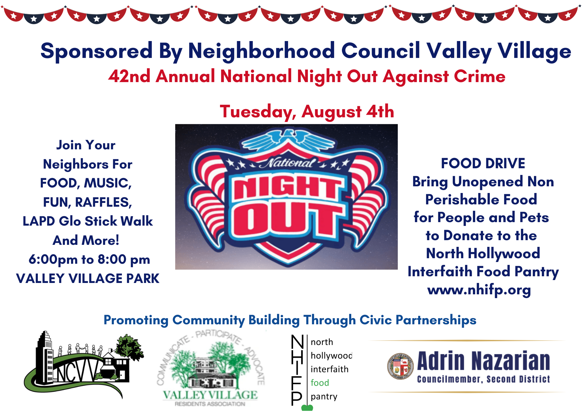 National Night Out Against Crime August 4